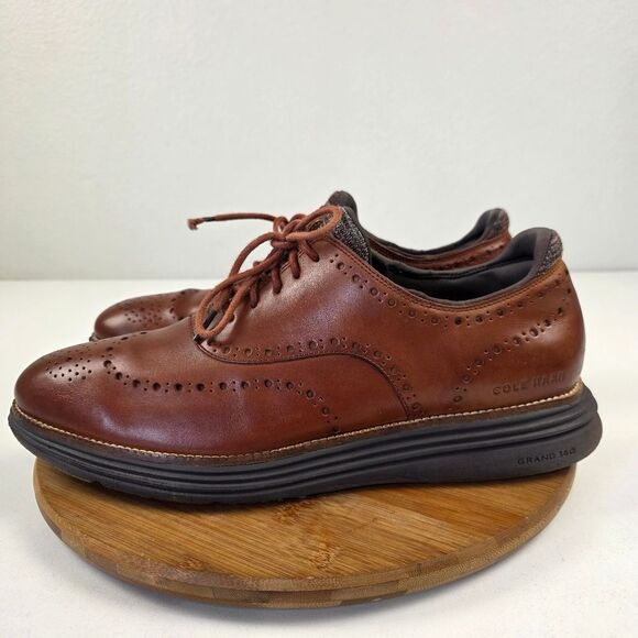 Man's Shoes Cole Haan Original Grand 360 Ultra Wingtip Oxford Lace Up Size 13 - Picture 1 of 16